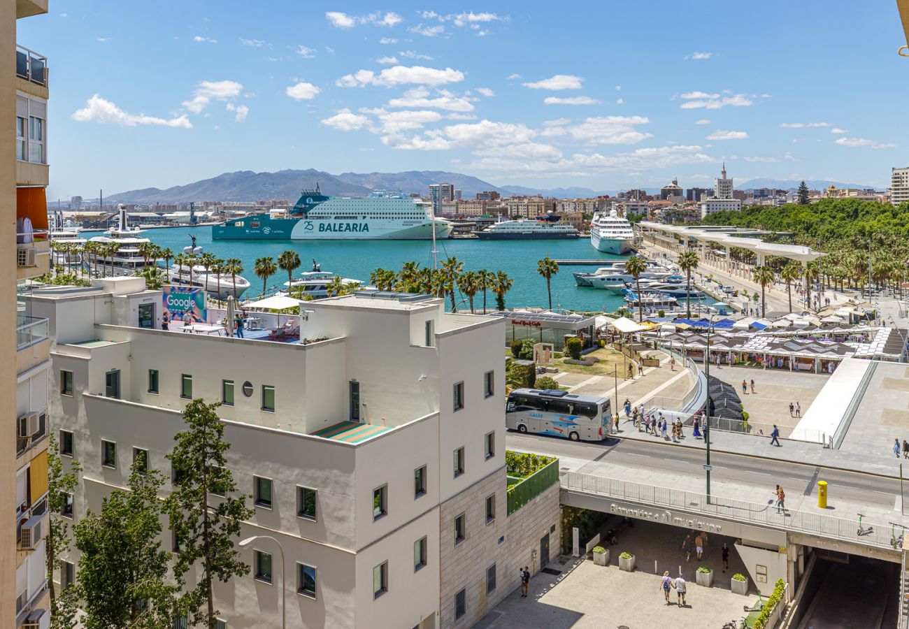 Estudio en Málaga - Muelle Uno Studio with Sea View