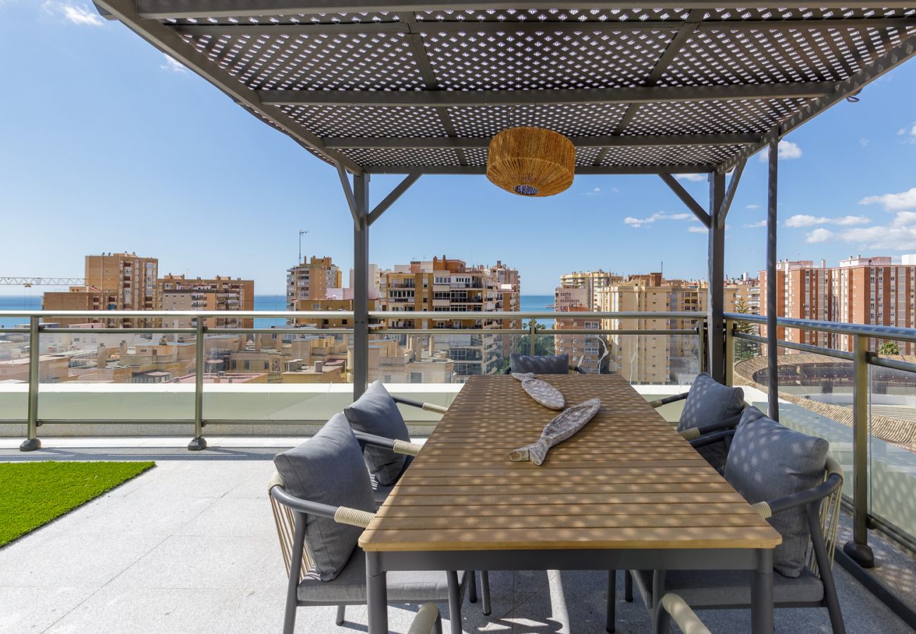 Ferienwohnung in Málaga - Penthouse Malagueta with Sea View